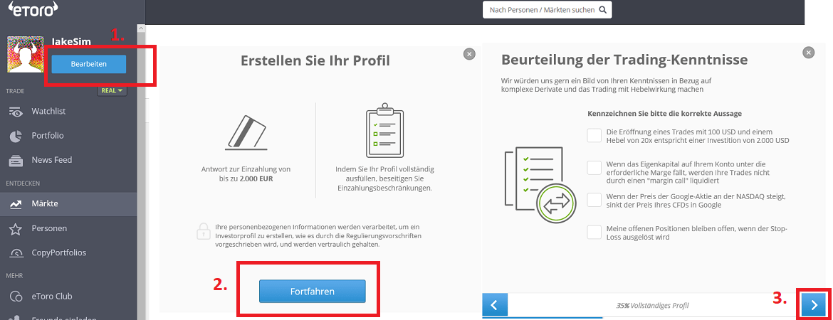 etoro verifizierung